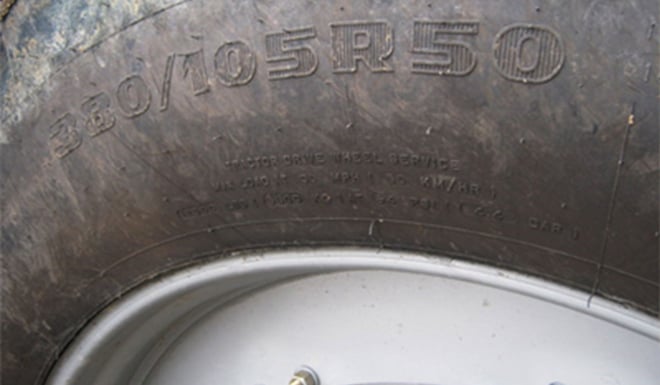 pneus de tracteur lire les indications