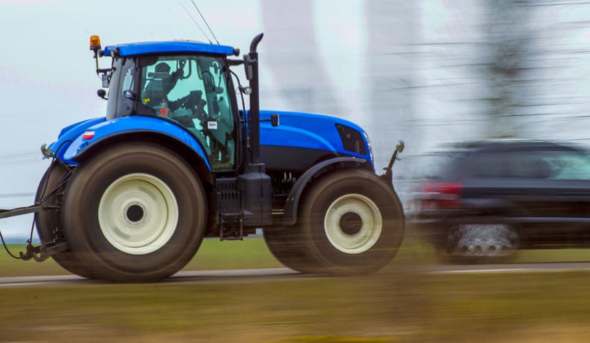vitesse sur route et temps de freinage