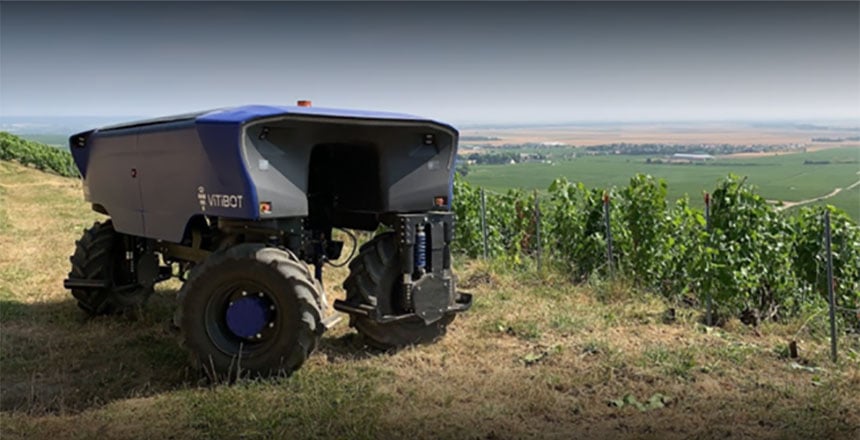 Tracteur autonome vigneron