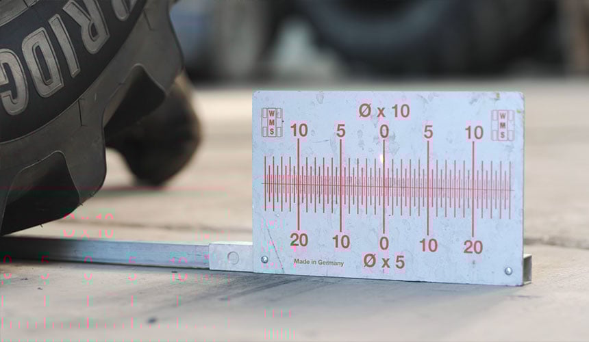 Réglage laser du parallélisme